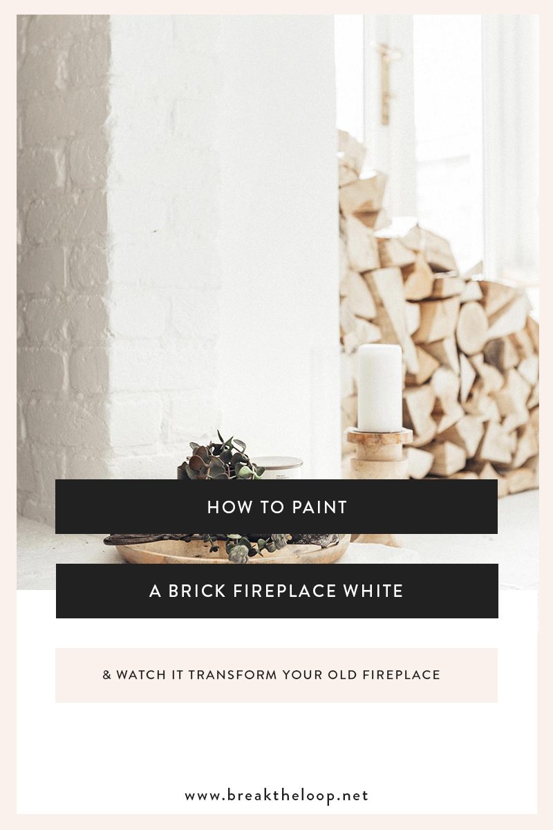 How To Paint a Brick Fireplace White